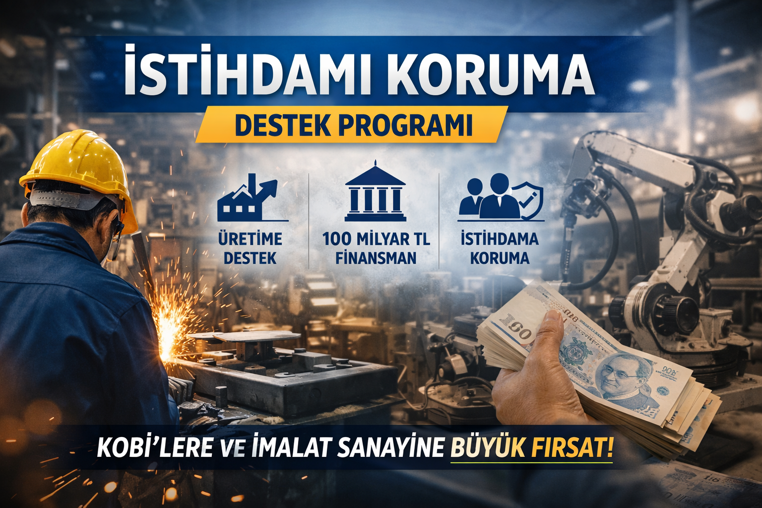 İmalat Sanayi Finansmanı ve İstihdamı Koruma Programı Başlıyor