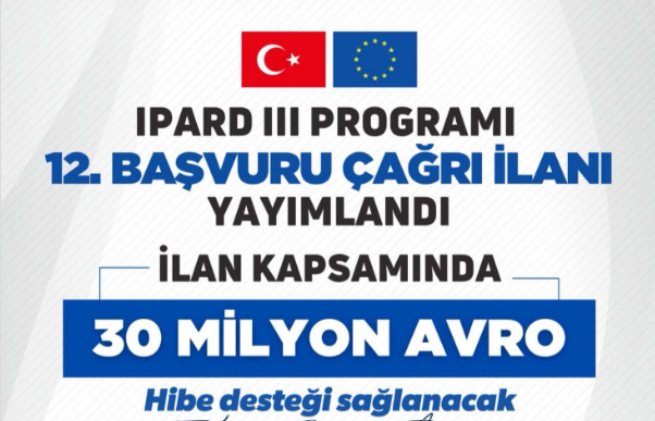 IPARD III Dönemi 12. Başvuru Çağrı İlanı