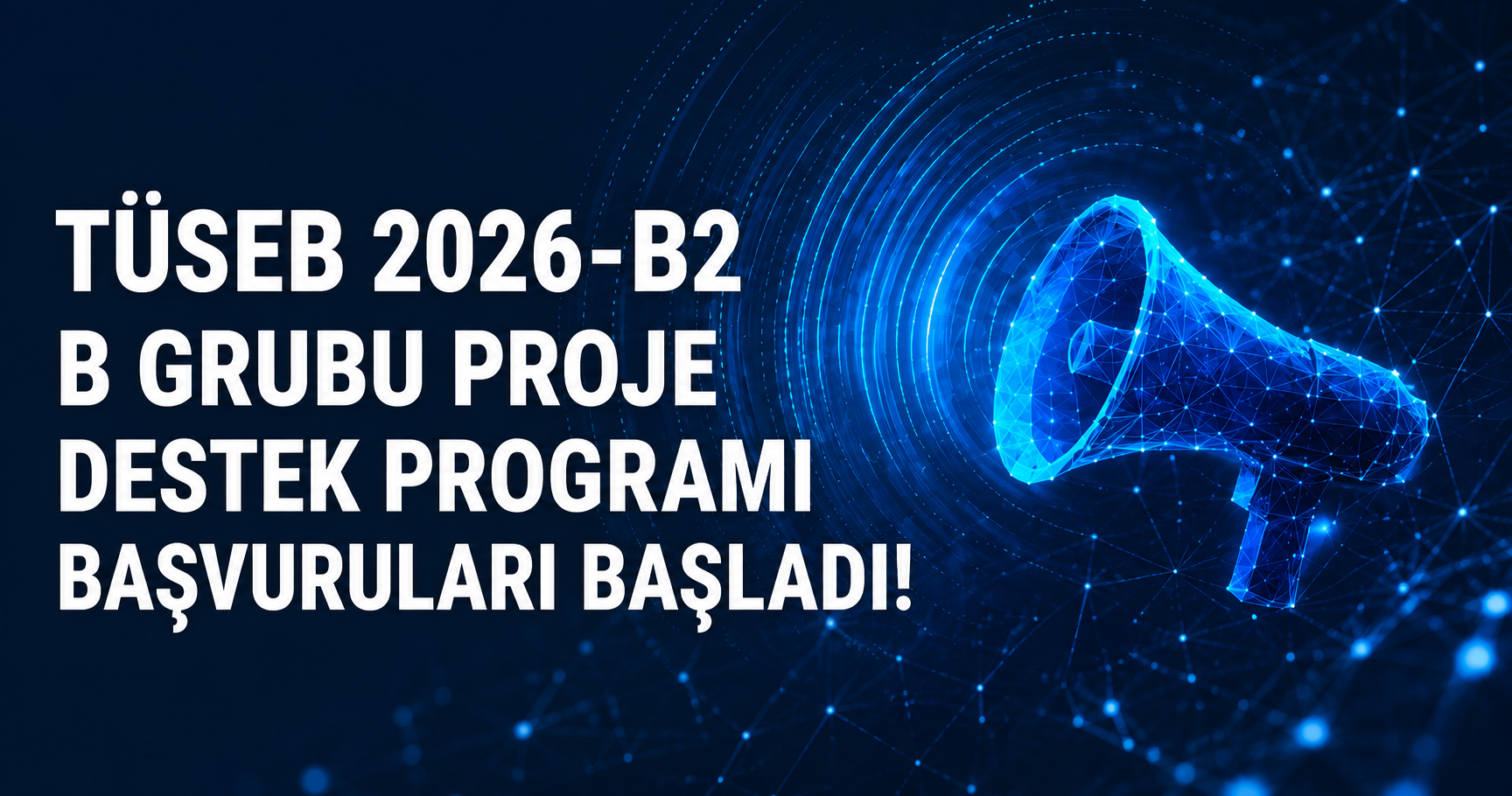 TÜSEB 2026-B2 B GRUBU PROJE DESTEK PROGRAMI BAŞVURULARI BAŞLADI